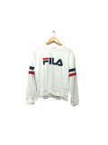 FILA White Spellout Sweatshirt